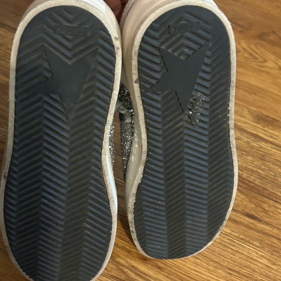 Golden Goose Stardan in White Leather & Glitter Sneakers - Picture 11 of 11